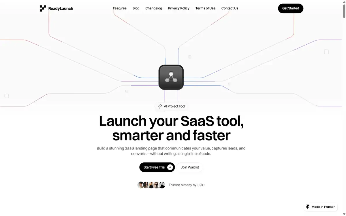 Aperçu du template ReadyLaunch : lancement d’une application ou d’un logiciel